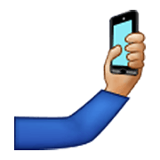 🤳🏼 Emoji Selfi: Tono De Piel Claro Medio en Samsung One UI 3.1.1.