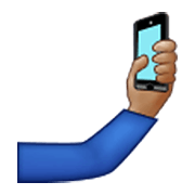🤳🏽 Emoji Selfi: Tono De Piel Medio en Samsung One UI 3.1.1.