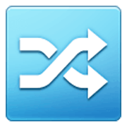 Emoji 🔀 Pulsante Di Riproduzione Casuale su Samsung One UI 3.1.1.