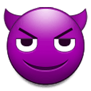 Emoji 😈 Faccina Con Sorriso E Corna su Samsung One UI 3.1.1.