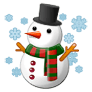 ☃️ Emoji Muñeco De Nieve Con Nieve en Samsung One UI 3.1.1.