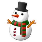⛄ Emoji Schneemann ohne Schneeflocken Samsung One UI 3.1.1.