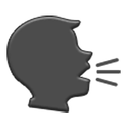 Emoji 🗣️ Persona Che Parla su Samsung One UI 3.1.1.