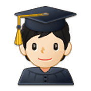 🧑🏻‍🎓 Emoji Estudiante: Tono De Piel Claro en Samsung One UI 3.1.1.