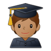 Emoji 🧑🏽‍🎓 Studente: Carnagione Olivastra su Samsung One UI 3.1.1.