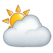 Emoji ⛅ Sole Coperto su Samsung One UI 3.1.1.