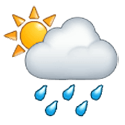 🌦️ Emoji Sonne hinter Regenwolke Samsung One UI 3.1.1.