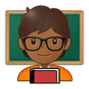 🧑🏾‍🏫 Emoji Professora Na Escola: Pele Morena Escura na Samsung One UI 3.1.1.