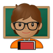 🧑🏽‍🏫 Emoji Lehrer(in): mittlere Hautfarbe Samsung One UI 3.1.1.