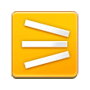 Emoji ⚞ Tre linee convergenti a destra su Samsung One UI 3.1.1.