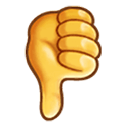 Emoji 👎 Pollice Verso su Samsung One UI 3.1.1.