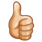 Emoji 👍🏻 Pollice In Su: Carnagione Chiara su Samsung One UI 3.1.1.