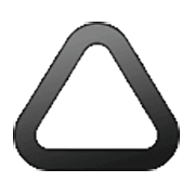 Emoji 🛆 Triangolo con gli angoli arrotondati su Samsung One UI 3.1.1.