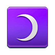 ☽ Emoji Primer cuarto de luna en Samsung One UI 3.1.1.