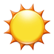 ☉ Emoji O sol  na Samsung One UI 3.1.1.