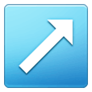 Emoji ↗️ Freccia Rivolta Verso Destra Che Punta In Alto su Samsung One UI 3.1.1.