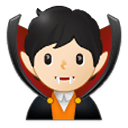 Émoji 🧛🏻 Vampire : Peau Claire sur Samsung One UI 3.1.1.