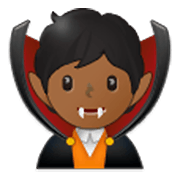 🧛🏾 Emoji Vampiro: Tono De Piel Oscuro Medio en Samsung One UI 3.1.1.