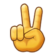 ✌️ Emoji Victory-Geste Samsung One UI 3.1.1.