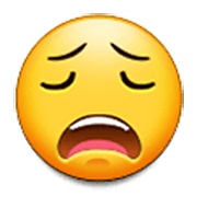 Emoji 😩 Faccina Esausta su Samsung One UI 3.1.1.
