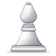 ♗ Emoji Obispo de ajedrez blanco en Samsung One UI 3.1.1.
