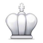 ♔ Emoji Rey del ajedrez blanco en Samsung One UI 3.1.1.