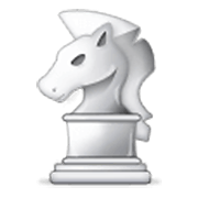 Émoji ♘ Cavalier d'échec blanc sur Samsung One UI 3.1.1.