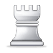 ♖ Emoji Torre de ajedrez blanca en Samsung One UI 3.1.1.