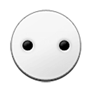 ⚇ Emoji Weißer Kreis mit zwei Punkten Samsung One UI 3.1.1.