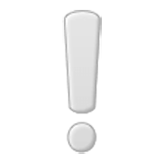 ❕ Emoji Ponto De Exclamação Branco na Samsung One UI 3.1.1.