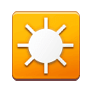 ☼ Emoji O sol com raios em branco na Samsung One UI 3.1.1.