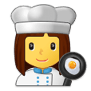 👩‍🍳 Emoji Cocinera en Samsung One UI 3.1.1.