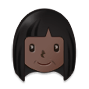 👩🏿 Emoji Mulher: Pele Escura na Samsung One UI 3.1.1.