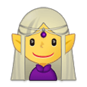 Emoji 🧝‍♀️ Elfo Donna su Samsung One UI 3.1.1.