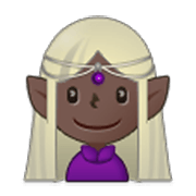 Emoji 🧝🏿‍♀️ Elfo Donna: Carnagione Scura su Samsung One UI 3.1.1.