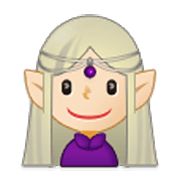 🧝🏻‍♀️ Emoji Elfa: Pele Clara na Samsung One UI 3.1.1.