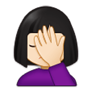 🤦🏻‍♀️ Emoji Mulher Decepcionada: Pele Clara na Samsung One UI 3.1.1.
