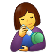 Émoji 👩‍🍼 Femme Allaitant Un Bébé sur Samsung One UI 3.1.1.