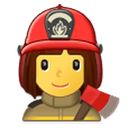 Emoji 👩‍🚒 Pompiere Donna su Samsung One UI 3.1.1.