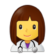 👩‍⚕️ Emoji Profesional Sanitario Mujer en Samsung One UI 3.1.1.