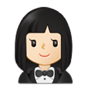 🤵🏻‍♀️ Emoji Frau im Smoking: helle Hautfarbe Samsung One UI 3.1.1.