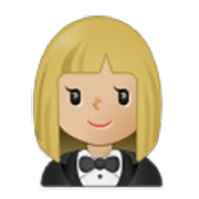 🤵🏼‍♀️ Emoji Mulher De Smoking: Pele Morena Clara na Samsung One UI 3.1.1.