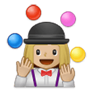 🤹🏼‍♀️ Emoji Jongleurin: mittelhelle Hautfarbe Samsung One UI 3.1.1.