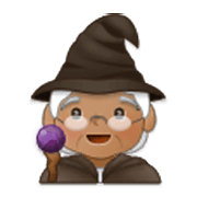 Emoji 🧙🏽‍♀️ Maga: Carnagione Olivastra su Samsung One UI 3.1.1.