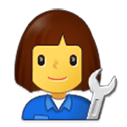 Emoji 👩‍🔧 Meccanico Donna su Samsung One UI 3.1.1.