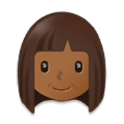 👩🏾 Emoji Mujer: Tono De Piel Oscuro Medio en Samsung One UI 3.1.1.