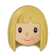 👩🏼 Emoji Frau: mittelhelle Hautfarbe Samsung One UI 3.1.1.