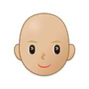 Emoji 👩🏼‍🦲 Donna: Carnagione Abbastanza Chiara E Calvo su Samsung One UI 3.1.1.
