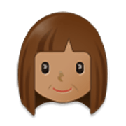 Emoji 👩🏽 Donna: Carnagione Olivastra su Samsung One UI 3.1.1.