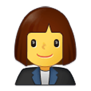 Emoji 👩‍💼 Impiegata su Samsung One UI 3.1.1.